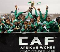 Joie des Super Falcons du Nigeria